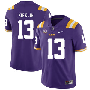 Jontre Kirklin LSU Tigers Football Jersey - Purple