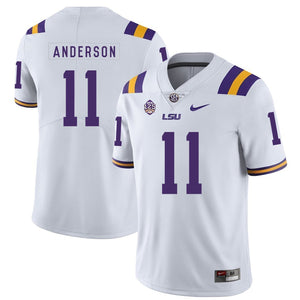 Dee Anderson LSU Tigers Football Jersey - White