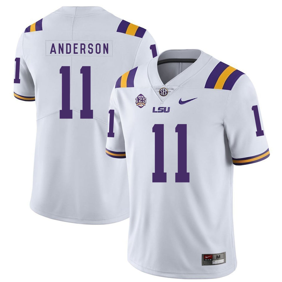 Dee Anderson LSU Tigers Football Jersey - White