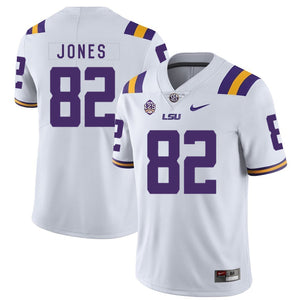 Kenan Jones LSU Tigers Football Jersey - White
