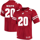 James White Wisconsin Badgers Football Jersey Red