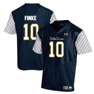Chris Finke Notre Dame Fighting Irish Football Jersey Navy Stripe