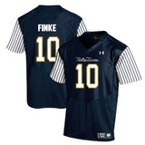 Chris Finke Notre Dame Fighting Irish Football Jersey Navy Stripe