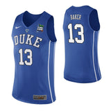 Joey Baker Duke Blue Devils 2019 Final Four Basketball Jersey - Blue