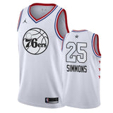 Philadelphia 76ers #25 Ben Simmons 2019 ALL STAR Swingman Jersey