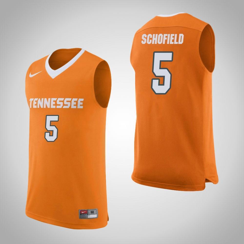 Admiral Schofield Tennessee Volunteers Basketball Jersey-Orange