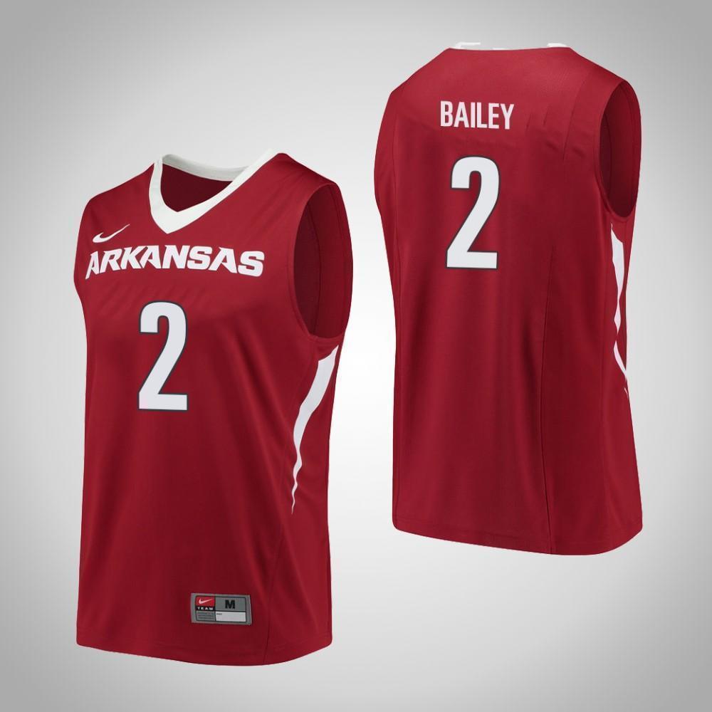 Adrio Bailey Arkansas Razorbacks Basketball Jersey - Red