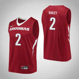Adrio Bailey Arkansas Razorbacks Basketball Jersey - Red