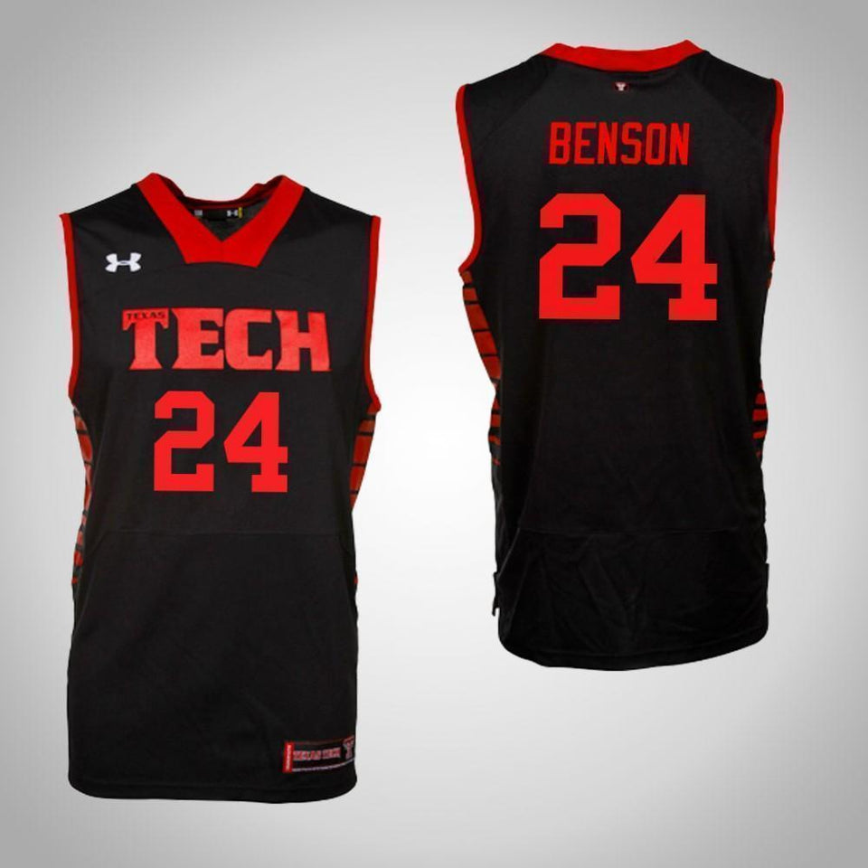 Avery Benson Texas Tech Red Raiders Basketball Jersey