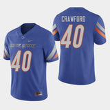 Tyrone Crawford Boise State Broncos Football Jersey - Royal