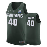 Braden Burke Michigan State Spartans 2019 Final Four Basketball Jersey - Green