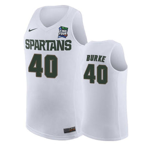 Braden Burke Michigan State Spartans 2019 Final Four Basketball Jersey - White