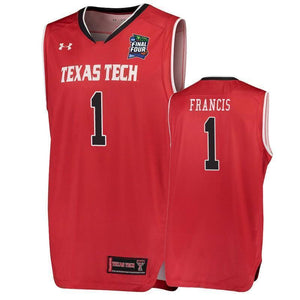 Brandone Francis Texas Tech Red Raiders 2019 Final Four Basketball Jersey - Red