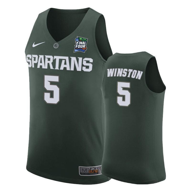 Cassius Winston Michigan State Spartans 2019 Final Four Basketball Jersey - Green