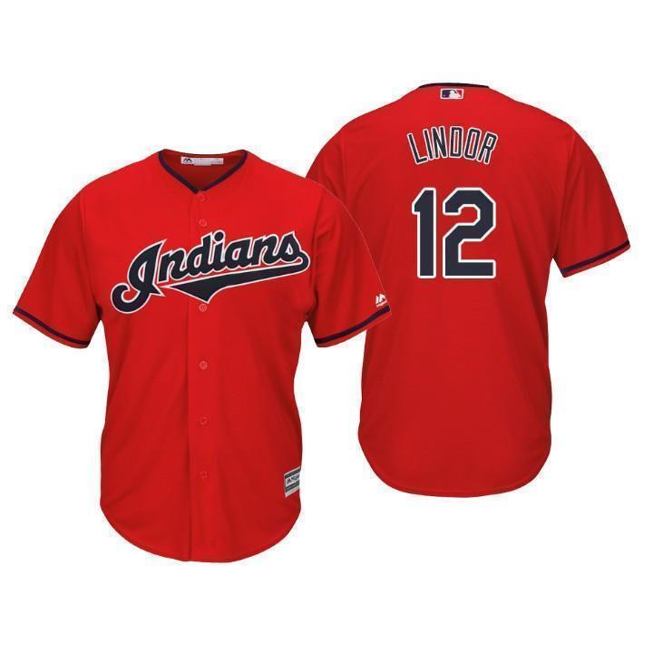 Francisco Lindor Cleveland Indians 2019 Baseball Player Jersey