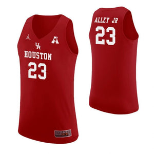 Cedrick Alley Jr Houston Cougars Basketball Jersey - Red