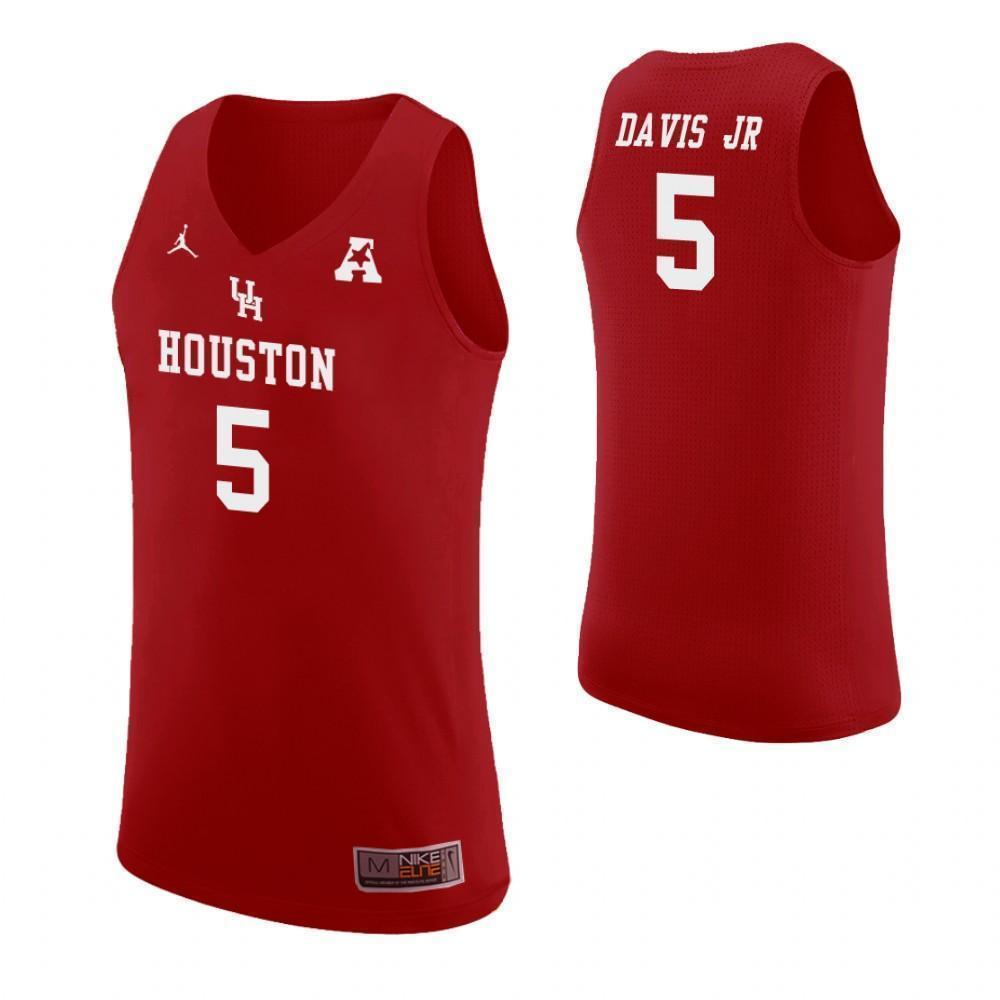 Corey Davis Jr Houston Cougars Basketball Jersey - Red