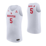 Corey Davis Jr Houston Cougars Basketball Jersey - White