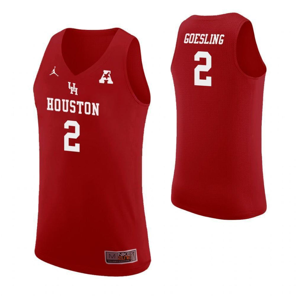 Landon Goesling Houston Cougars Basketball Jersey - Red