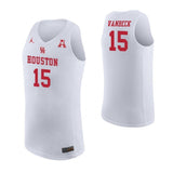 Neil VanBeck Houston Cougars Basketball Jersey - White