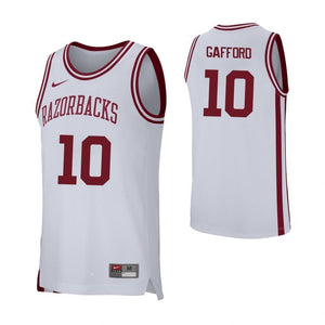 Daniel Gafford Arkansas Razorbacks Basketball Jersey - White