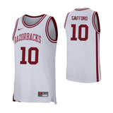 Daniel Gafford Arkansas Razorbacks Basketball Jersey - White