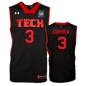 Deshawn Corprew Texas Tech Red Raiders 2019 Final Four Basketball Jersey - Black