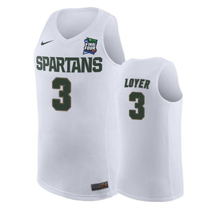 Foster Loyer Michigan State Spartans 2019 Final Four Basketball Jersey - White