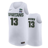 Gabe Brown Michigan State Spartans 2019 Final Four Basketball Jersey - White