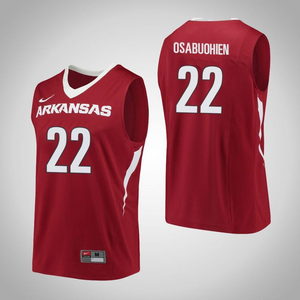 Gabe Osabuohien Arkansas Razorbacks Basketball Jersey - Red
