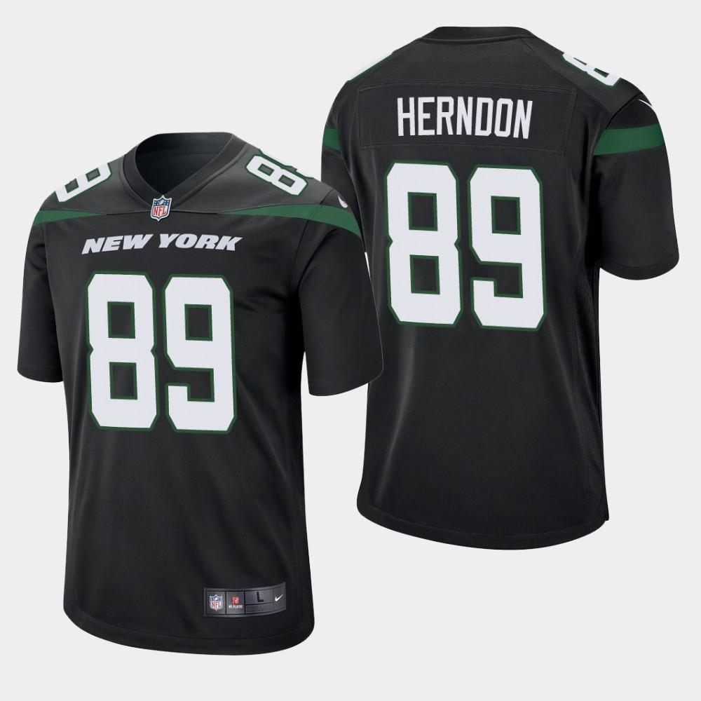 Chris Herndon New York Jets 2019 Game Jersey - Black