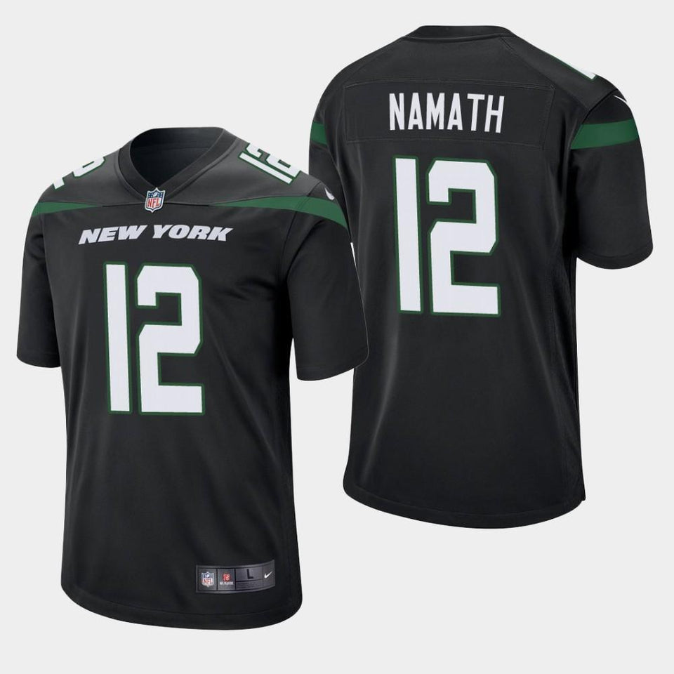 Joe Namath New York Jets 2019 Game Jersey - Black