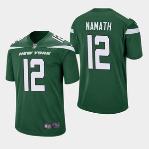 Joe Namath New York Jets 2019 Game Jersey - Green