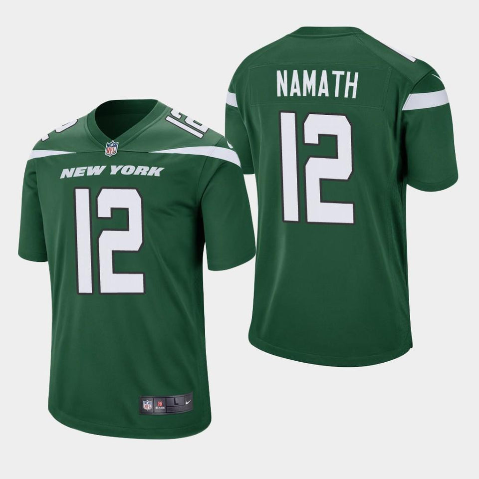 Joe Namath New York Jets 2019 Game Jersey - Green