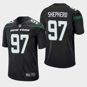 Nathan Shepherd New York Jets 2019 Game Jersey - Black