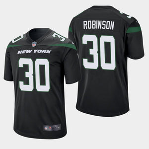 Rashard Robinson New York Jets 2019 Game Jersey - Black