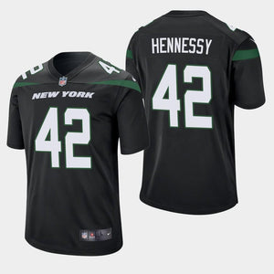 Thomas Hennessy New York Jets 2019 Game Jersey - Black