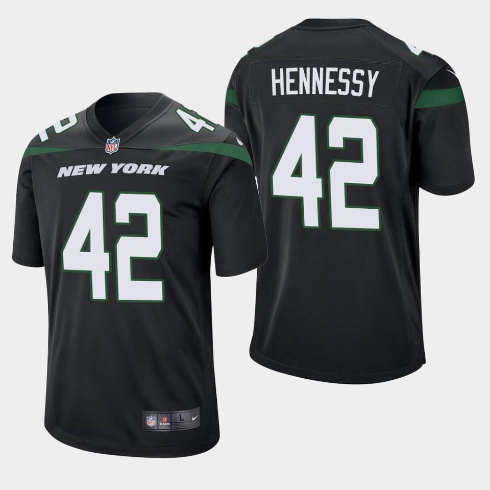 Thomas Hennessy New York Jets 2019 Game Jersey - Black