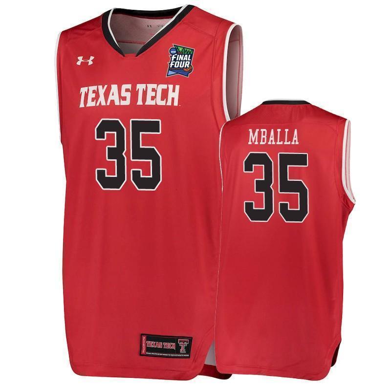 Josh Mballa Texas Tech Red Raiders 2019 Final Four Basketball Jersey - Red