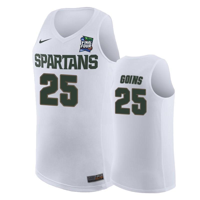 Kenny Goins Michigan State Spartans 2019 Final Four Basketball Jersey - White
