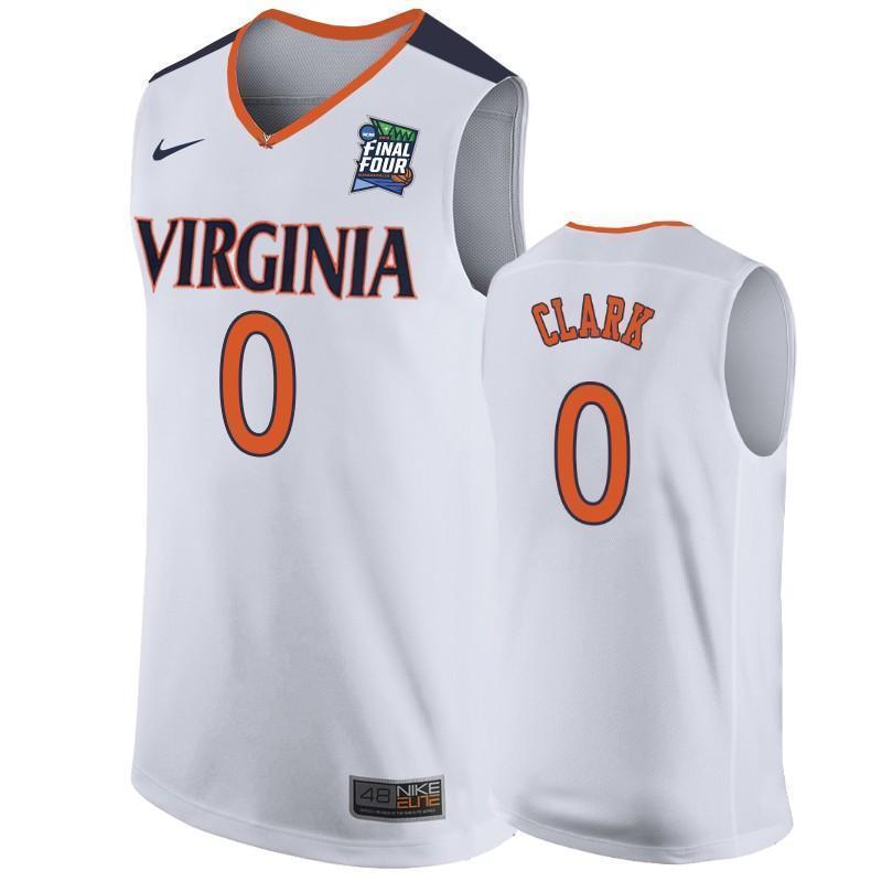 Kihei Clark Virginia Cavaliers 2019 Final Four Basketball Jersey - White