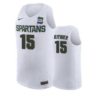 Thomas Kithier Michigan State Spartans 2019 Final Four Basketball Jersey - White