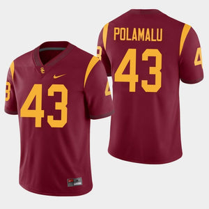 Troy Polamalu USC Trojans Football Jersey - Cardinal