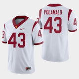 Troy Polamalu USC Trojans Football Jersey - White