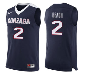Jack Beach Gonzaga Bulldogs Basketball Jersey-Navy