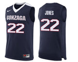 Jeremy Jones Gonzaga Bulldogs Basketball Jersey-Navy