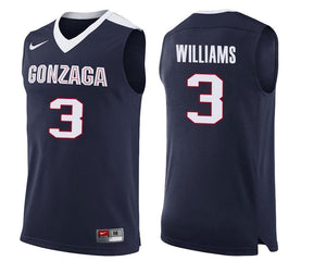 Johnathan Williams Gonzaga Bulldogs Basketball Jersey-Navy