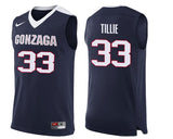 Killian Tillie Gonzaga Bulldogs Basketball Jersey-Navy
