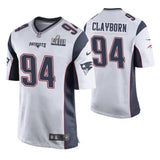 Adrian Clayborn New England Patriots Super Bowl LIII Game Jersey
