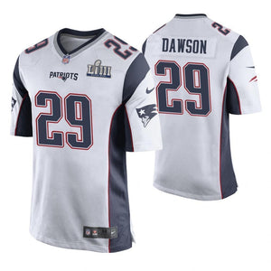 Duke Dawson New England Patriots Super Bowl LIII Game Jersey